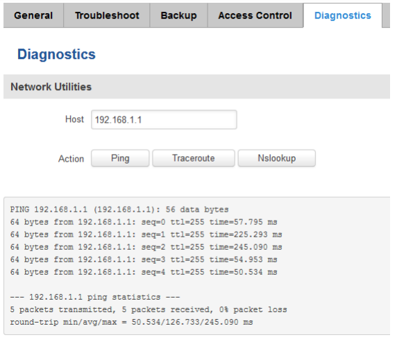 a screenshot of checking the connectivity of GRE Tunnel by ping tool